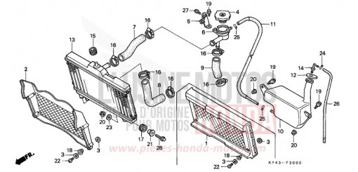 RADIATEUR NSR125RM de 1991